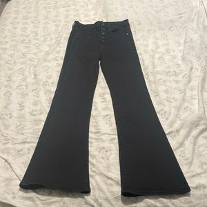 Black flare jeans